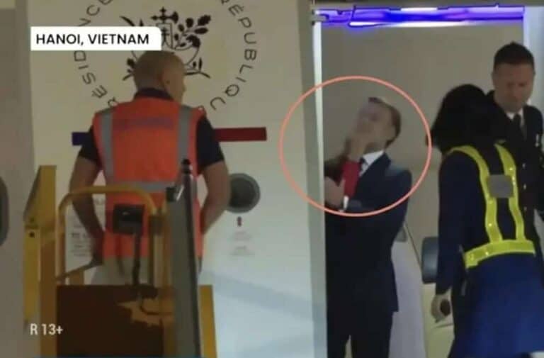 Brigitte Macron, Emmanuel Macron és az Élysée Palota tagadja a pofonbotrányt – félreértés a vietnámi érkezésnél