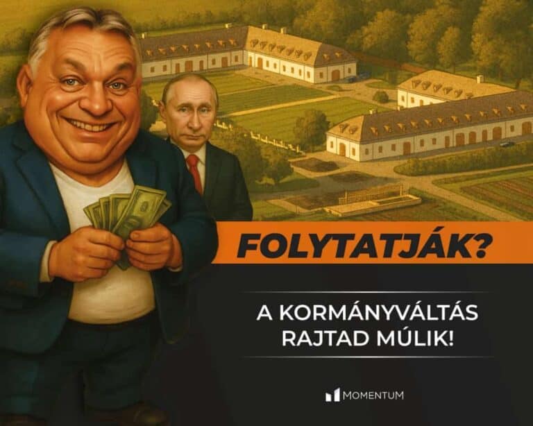 „A kormányváltás rajtad múlik!” – a Momentum új plakátkampánya szellemes karikatúrákkal