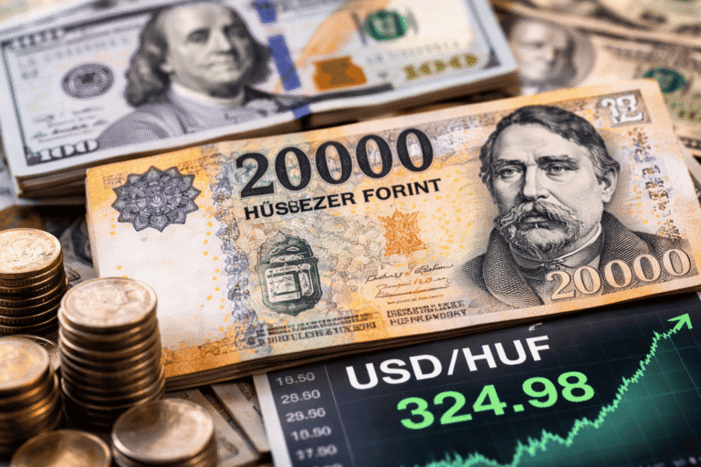 Négyéves csúcson a forint a dollárral szemben